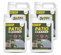 Pelle & Sol 4 x 5L Outdoor Patio Cleaner & Moss Remover for Garden & Path Surfaces in White Pelle & Sol White
