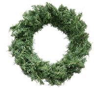 Pelle & Sol 40cm Artificial Green Leaves Round Christmas Wreath | Christmas Door Decorations | Christmas Decor Wreath for Window, Wall Decor, Christmas Decorations