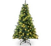 Pelle & Sol 4ft Pre-Lit Artificial Christmas Tree with 400 Alaskan Pine Tips in Green Pelle & Sol Green 4ft