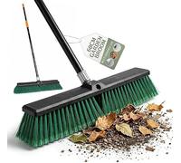 Pelle & Sol 60cm Garden Broom - Heavy Duty Outdoor Broom - Stiff Bristles Sweeping Brush Garden Tools for Patio, Driveway, Yard & Concrete Cleaning with Long Handle