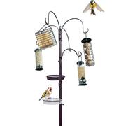 Pelle & Sol Bird Feeding Station Metal Garden Bird Feeder Stand With Trays & Hooks