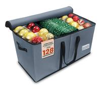 Pelle & Sol Christmas Bauble Storage Box with Dividers - Grey Pelle & Sol Grey