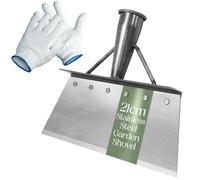 Pelle & Sol Garden Shovel & Moss Remover - 21Cm, Heavy-Duty Scraper With Gloves - Manual Weeding Garden Tool (Handle Not Included)