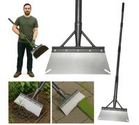 Pelle & Sol Garden Shovel & Moss Remover Tool w/Pole - Heavy Duty Shovel Gardening, Floor Scraper, Weed Scraper - Manual Weeding, Garden Tools & Equi