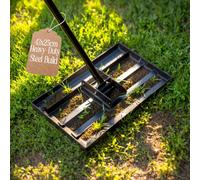 Pelle & Sol Lawn Levelling Rake - 43X25 Cm Stainless Steel - 6Ft Adjustable - Heavy Duty Lawn Lute Tool For Gardening & Soil Prep
