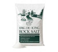 Pelle & Sol Rock Salt 10kg White Grit De-Icing Salt for Winter Surface Care Pelle & Sol White