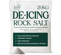 Pelle & Sol Rock Salt - 20 Kg,fast-Acting De-Icing Salt For Melting Snow & Ice On Driveways Paths & Roads - Winter Safety Use