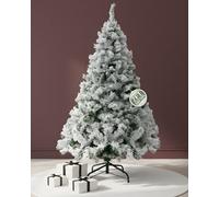 Pelle & Sol Snow Tipped, 4/5/6/7Ft Christmas Tree With 320, 500, 700 Snowy Tips Artificial Xmas Easy Assembly Metal Stand