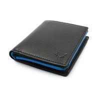 PELLE TORO Handmade Portrait Men's Wallet, Compact RFID Blocking Napa Leather Wallet with 2 Note Compartments, Coin Pocket, 13 Slots and ID Window, in Wooden Mens Gift Box