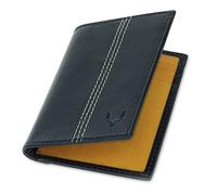 PELLE TORO Minifold Men's Leather Wallet with RFID Blocking Slim Contactless Handmade Minimalist Wallet in Gift Box for Men, Charcoal Grey/Caramel, Taille Unique