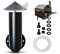 Pellet Grill Smoke Stack Chimney Replacement for Pit Boss Traeger Camp Chef, Replacement Stack Smoker Kits with Umbrella, Gasket, Screw, Locking Washer & Washer