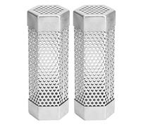 Pellet Smoker Tube, 6in Stainless Steel Hot or Cold Smoking Tube BBQ Pellet Tube Barbecue Accessory for All Grill Electric Gas(Hexagonal)