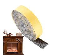 Pellet Stove Door Gasket - 400x1.2x0.3cm High Temperature Stove Gasket, Fireproof Combustion Chamber Seals, Wood Replacement | Exhaust Pipe Insulation Furnace Insert Indoor Outdoor Heating Applia