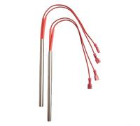 Pellet Stove Igniter Replacement Kit for Nemaxx P6 P9 P12, 230V 300W for Hot Rod Heating Element, 9.5mm x 150mm Stainless Steel Glow Ignitor with 190mm Cable, 2 Pack
