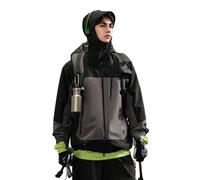 PELLIOT Hard shell jacket Black M Unisex Camping Travel Waterproof Durable