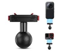 PellKing 1inch Ball Head Magnetic Mount for Insta360 AcePro 2/X5,1 Inch Ball Double Socket Arm, Aluminum Adapter for Motorcycle Handlebar, Fork Stem, Marine Rail Mounts