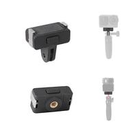 PellKing 2-Pack Magnetic Quick Release Adapter Kit for DJI Osmo Action 6/Osmo Nano, Base Mounts with 1/4" Screw Hole & Dual-Jaw Clip, Aluminum Build for Chest Strap Head Strap Tripod Accessories