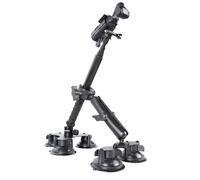 PellKing 5-Suction Cup Car Mount for DJI Osmo Pocket 3,Low-Altitude Aerial Shots Vibration-Dampening Car Shooting Rig Compatible with GoPro 13 12 11 10,GoPro MAX 2,Insta360,DJI OSMO 360 Action Cameras