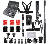 PellKing Accessories Kit for Insta360 AcePro2,Included Carrying Case with Belt,135cm Selfie Stick Tripod,Border Frame,Handlebar Mount,4 Pcs Body Strap Mount,Silicone caseand Others