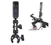 PellKing Camera Motorcycle Mount for Insta360 X5/X4/X3/X2,360 Rotation Metal Action Camera Clamp Holder with 1/4Thread for Moto Bike Bicycle Handlebar, for Insta360 One Go 3,X3/X2/X