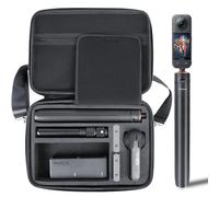 PellKing Carrying Case Selfie Stick Kit for Insta360 X5,53in Selfie Stick Tripod with Quick Release Magnetic Mount Carrying Case with Shoulder Belt for Insta360 X5 Action Cameras