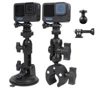 PellKing for DJI Action 6 Accessories, Osmo 360 Suction Cup Mount Bike Handlebar Mount Quick Rlease Mount Accessories Kit,for Osmo 360 Car Windshield Window Dash Holder Kit Motocycle Bike Handlebar