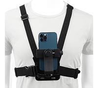 PellKing Mobile Phone Chest Mount Harness Strap Holder Cell Phone Clip Action Camera POV for Samsung iPhone Plus etc