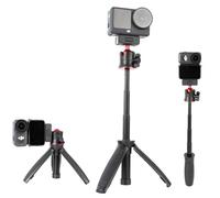 Pellking Quick-Release Extendable Tripod for DJI Osmo Nano & Action 6-13" Lightweight 4-Section Selfie Stick Tripod with Button Lock, 360° Ball Head & Anti-Slip Base for Vlogging/Content Creation