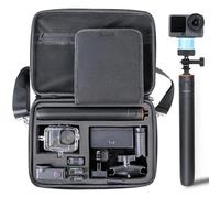 PellKing Selfie Stick & Carrying Case 2 in 1 Kit for DJI Osmo Action 6, 53in Selfie Stick Tripod with Magnetic Quick Release Mount, Portable Hard Case, Vlog & Travel Essential for DJI Osmo Action 6