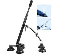 PellKing Suction Car Mount Kit for Insta360 X6/X5/X4, X3,GO 3, 4 in1 Suction Cups with 114cm Selfie Stick Camera Triple Suction Mount Kit for Action Cameras,Compatible with GoPro 11,10,9(with Stick)