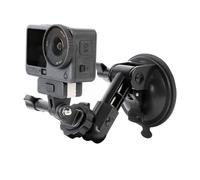PellKing Suction Cup Mount for DJI Osmo Action 6, 360° Rotation Double Ball Head Mount Support Car Windshield Dashboard