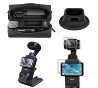 PellKing Travel Waterproof Hard Case for osmo Pocket 3,Carrying case+Magnetic Mount,Silicone Base+ Screen Protector