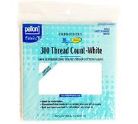 Pellon 300 Thread Count Cotton Fabric for Embroidery-White x inch, 20 by 24"