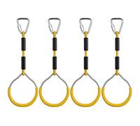 PELLOR Kids Gymnastic Rings, Multifunctional Gym Rings, Backyard Playground Play Sets for Obstacle Ring, Monkey Ring, Climbing Ring Training