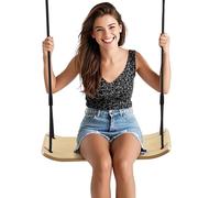 PELLOR Wooden Swing Seat, Hanging Tree Swing for Adults, Max Load 150KG