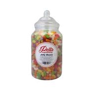 Pells Classic Sweets & Confectionery | Sharing | Assorted Traditional Favourites (Pells Jelly Beans Jar 3Kg Jar)