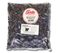 Pells Premium Blackcurrant & Liquorice | 3kg Bulk Bag | Individually Wrapped Hard Boiled Sweets | Traditional Confectionery