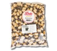 Pells Premium Buttermints | 3kg Bulk Bag | Individually Wrapped Peppermint Flavoured Hard Boiled Sweets | Traditional Candy