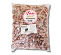 Pells Premium Mint Humbugs | 3kg Bulk Bag | Individually Wrapped Hard Boiled Sweets | Traditional Confectionery