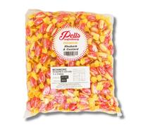 Pells Premium Rhubarb & Custard | 3kg Bulk Bag | Individually Wrapped Hard Boiled Sweets