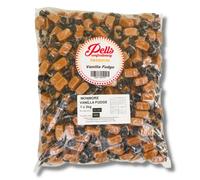 Pells Premium Vanilla Fudge | 3kg Bulk Bag | Individually Wrapped Creamy & Traditional Sweets
