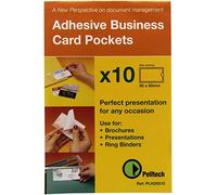 Pelltech 60x95mm Open Side Business Card Pocket (Pack of 10)