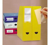 Pelltech TS-110528 3L Label Polypropylene Self-Adhesive Holder, 35mm x 102mm, Pack of 12