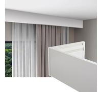 Pelmet Box with Brackets - Wall/Ceiling Mount Slish Valance for Living Room No Track Needed Ele Window Treatment Solut at