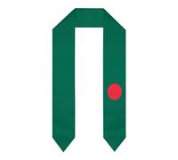 PELNYC Bangladesh Flag Graduation Shawls Sash Stole International Study Cheers Adult Unisex
