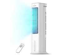 PELONIS 3-in-1 Energy Efficient Air Cooler with Remote, 60° Oscillation & Quiet Sleep Mode - Portable Evaporative Cooler, Humidifier & Fan for Bedroom Office, 5L Tank & 7H Timer, Includes Ice Packs