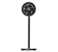 PELONIS 4-Height 2 In 1 Adjustable Pedestal Circulator Fan - Ultra-Quiet Oscillating Fan with 90° Wide-Angle Tilt & 3 Speeds for Bedroom, Office, Home Use (Black)