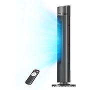 Pelonis 40-Inch Tower Fan, Quiet Cooling with Remote, Bladeless Fan, 90° Oscillating with 3 Speeds, 3 Modes, 15H Timer, Standing Floor for Bedroom Home Office