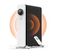 PELONIS Oil Filled Radiator with 3 Heat Settings, Electric Radiator Heater with Adjustable Thermostat, Portable Radiator Heaters for Home with 24 Hour Timer (2500W, Touch Control)