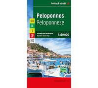 Peloponnes Road and Leisure Map: 1:150,000 scale